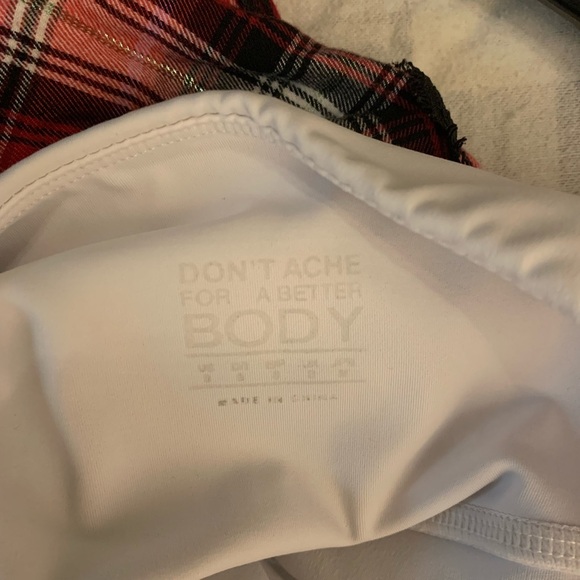 Don't Ache for a Better Body - White Leggings - Picture 2 of 3